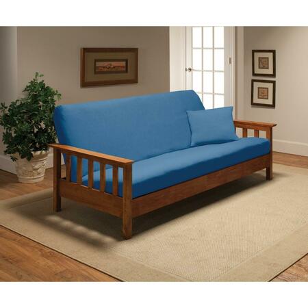 MADISON INDUSTRIES Stretch Jersey Futon Slipcover, Blue JER-FUT-BL